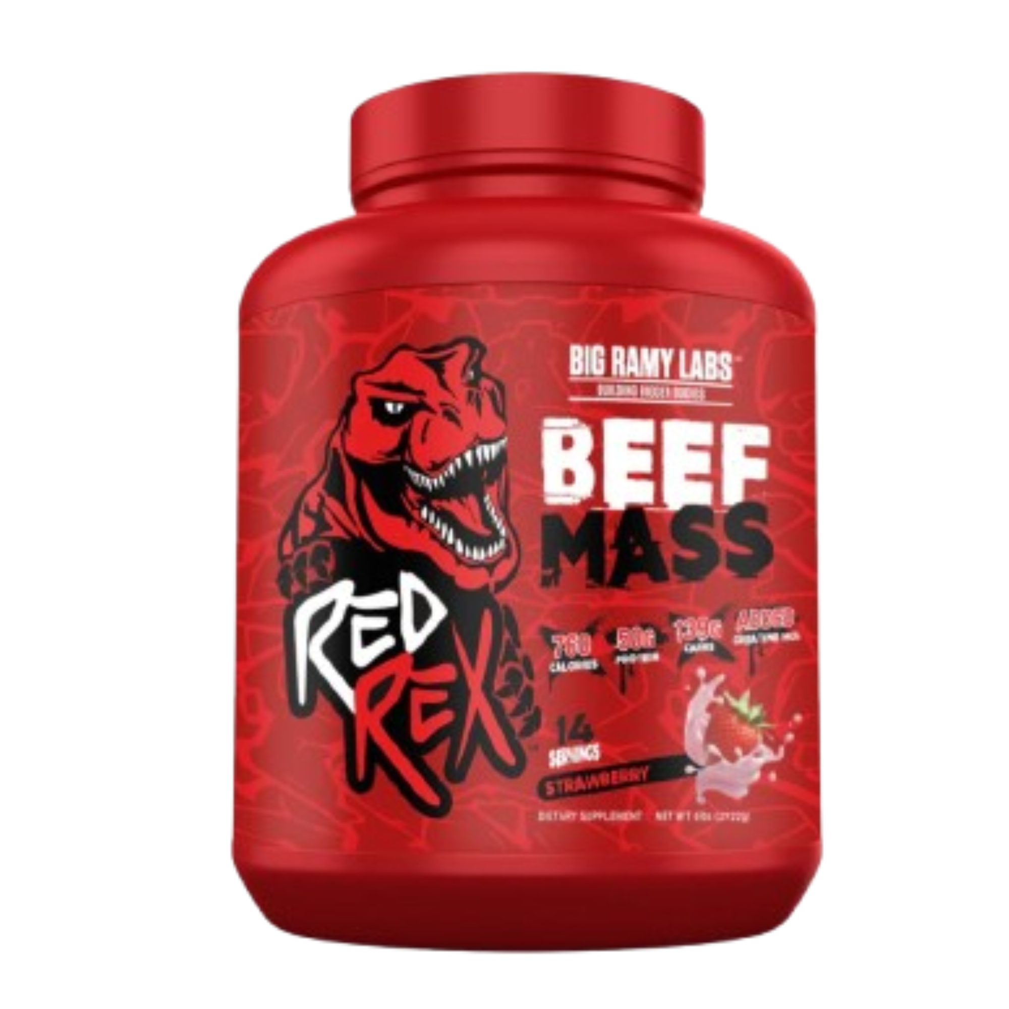 Beef Mass Gainer Red Rex Proteine de Boeuf 2722g (14 Servings) 