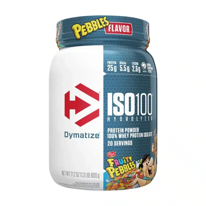 ISO 100 Hydrolyzed 610g Dymatize – 100% Whey Protein Isolate Hydrolysé (25g Protéine, 5.5g BCAA, 20 doses, Gluten Free) 